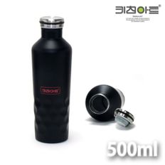 키친아트 이중진공 스텐 보온병 500ml(무광불랙)