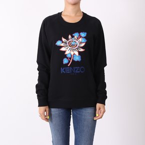 플라워 래글런 여성 맨투맨 티셔츠 F962SW801962-99 Kenzo Flower Raglan Sweatshirt