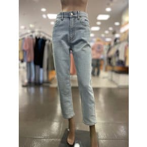 여성 라이트워싱 배기 데님팬츠 JO1DPF702