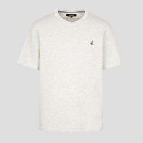 SS24[BC4242E020][Essential] 남녀공용 수피마 코튼 라운드넥 티셔츠 - 아이보리