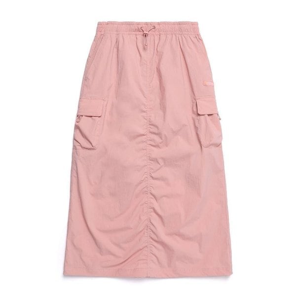 [여주점] N251WSK080 여성 시그너스 우븐 스트레치 카고 포켓 스커트 DARK PEACH