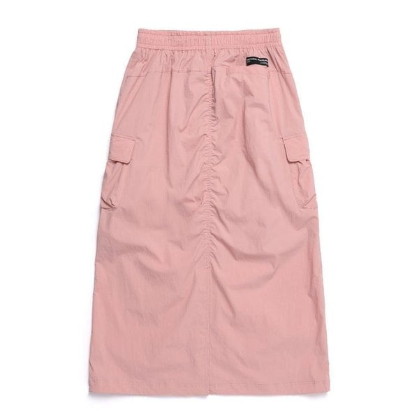 [여주점] N251WSK080 여성 시그너스 우븐 스트레치 카고 포켓 스커트 DARK PEACH