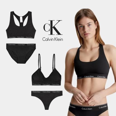 Calvin Klein Underwear 캘빈클라인 CK 로고 라인드 언더웨어 여성 브라 팬티 4종택일