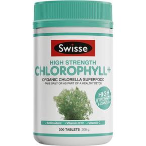 [해외직구] 호주직구 스위스 클로로필+ 1000mg 200정 2팩 Swisse Chlorophyll+ 1000mg