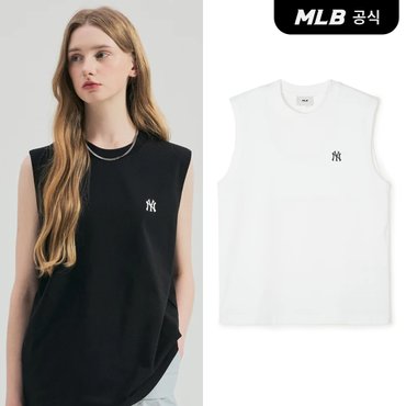 MLB [코리아공식] [MLB] 베이직 스몰로고 쿨테크 나시 티셔츠 (2 COLOR)