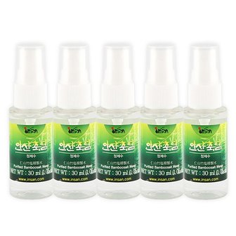 인산죽염 정제수 스프레이 30ml 5개 세트