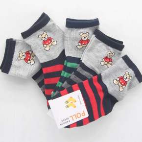 아동양말 중목(링글곰) 5켤레랜덤 삭스
