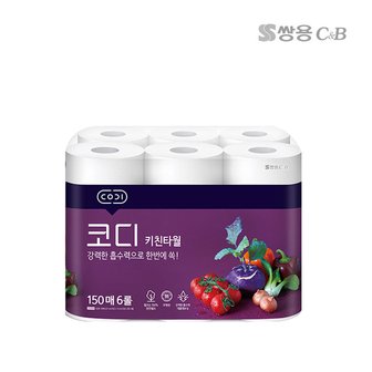 ViPET 코디 키친타올 150매 6롤