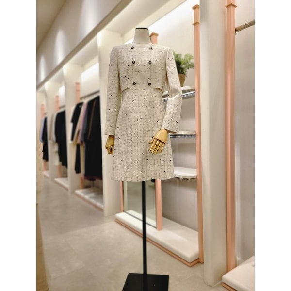 [여주점] 여성 라운드넥 트위드 원피스(ITPAWOP800)