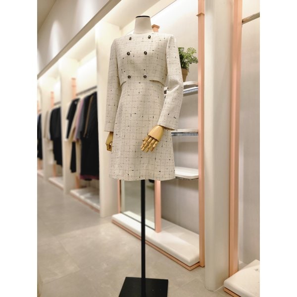 [여주점] 여성 라운드넥 트위드 원피스(ITPAWOP800)