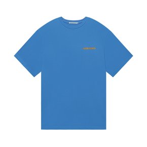 패스티시 그래픽 티셔츠 - 블루