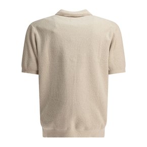 [해외배송] NN.07 라이트 컬러 니트 텍스처 폴로 셔츠 2526429634 DANNY ZIP POLO 6429ECRU