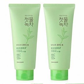 첫물녹차 클렌징폼 180g x 2개