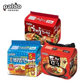 비빔면130gX5개+해물라면120gX5개+틈새라면120gX5개