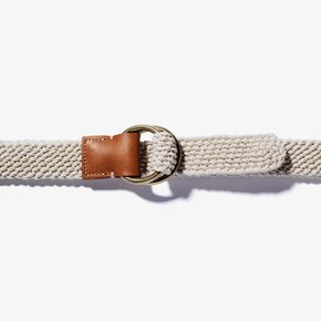 산타 트리니타 벨트 TAC1M80002 LINEN ROPE LEATHER BELT ECRU