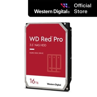 웨스턴디지털 Western Digital WD Red Pro 16TB 나스용하드 WD161KFGX 3.5 HDD