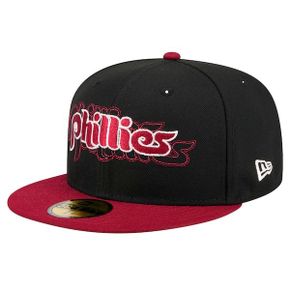 [해외] 1109170 뉴에라 모자 MLB [필라델피아 필리스] Shadow Stitch 59FIFTY Fitted Hat - Blac