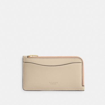 코치 [공식] 뉴욕 집 카드 케이스 인 컬러블럭 CBF50 B4/U3