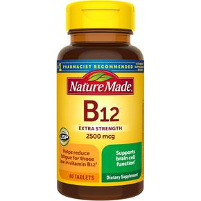 네이처 메이드 비타민B12 2500mcg 60정 2개 Nature Made Extra Strength Vitamin B12