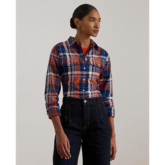 로렌 랄프 로렌 플래드 코튼 트윌 셔츠(WMLRSHTS6820527999)