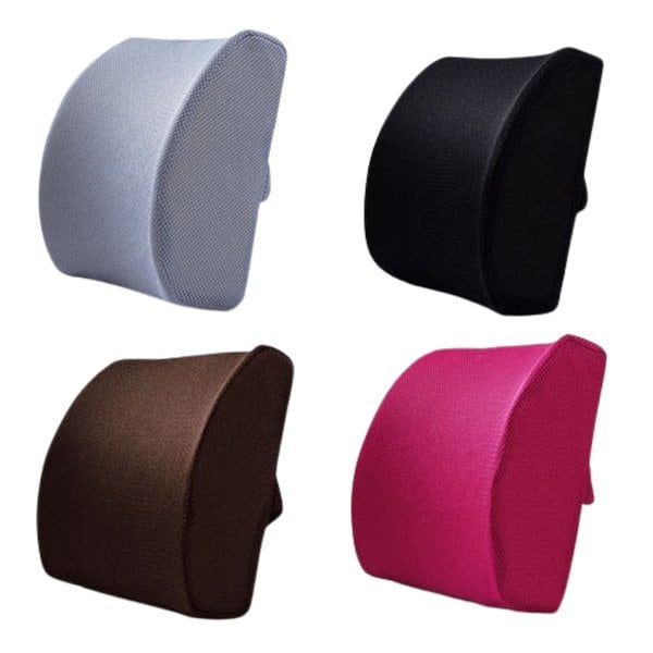 메모리폼 등받이쿠션 등쿠션 사무실 의자 허리받침 차량용 허리받침대 허리쿠션 - SSG.COM