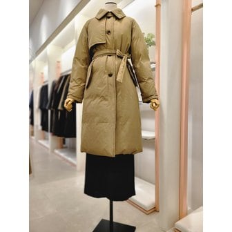 잇미샤 [여주점] 여성 벨티드 싱글 트렌치 구스다운 점퍼(ITPBYPD700)