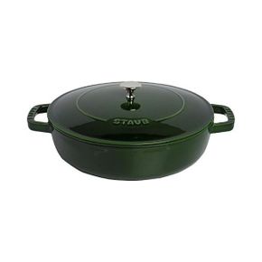 일본 스타우브 냄비0108 Staub Blazer Saute Pan 11.0 inches 28 cm Basil Green Induction Comp