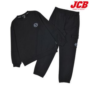 자수 맨투맨+조거팬츠 셋업  JBS8R502BSB _P345188986