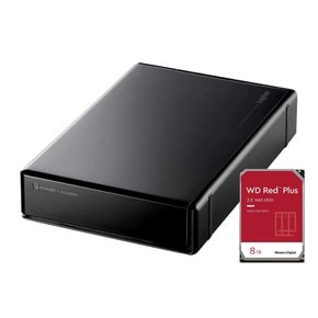 로지텍 외장 HDD 신뢰성이 높은 WD Red plus 채용 탑재 4TB [WinMac  PS4  PS5  텔레비전 녹화]