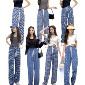 시원한 여름바지 여자 밴딩 냉장고바지 냉감 쿨팬츠 ODM-WMPANTS38