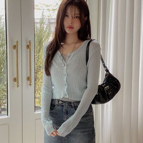 자체제작 여름 골지 크롭 가디건 mt 5087c_P421759391
