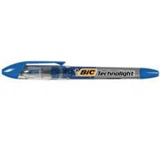 BIC 테크노라이트 형광펜 3.0MM 12자루 1각 하늘색