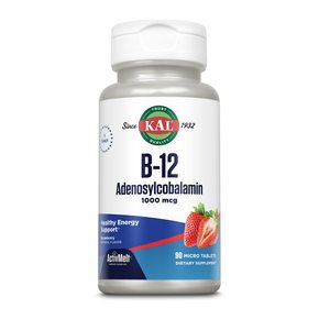 6개X  칼  B  12  아데노실코발라민  ActivMelt  딸기  1000mcg  90정