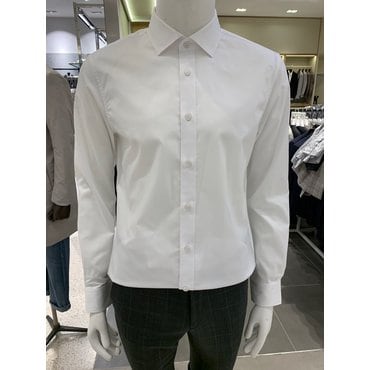 킨록바이킨록앤더슨 S/S 화이트 베이직 에리 스판셔츠