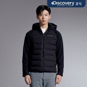 디스커버리 30%▼ 남성 엑시너스 플리스H/B 경량패딩 (BLACK)