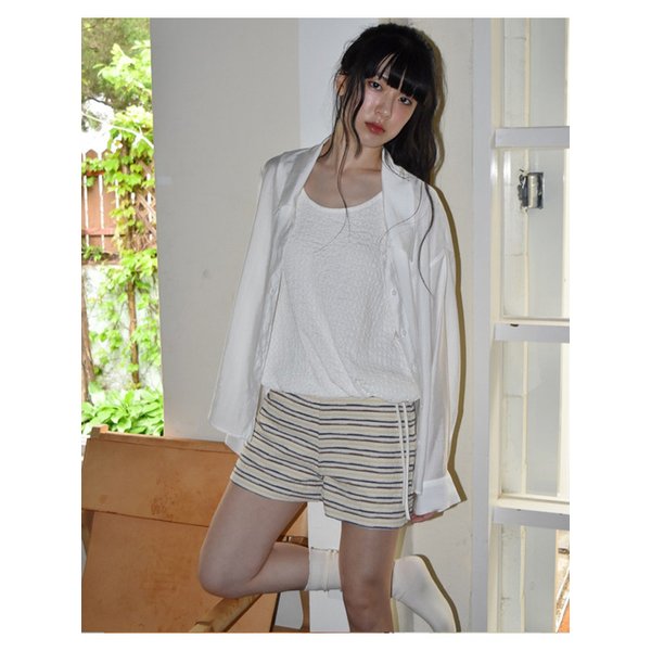 Voile Striped Shirt_2colors