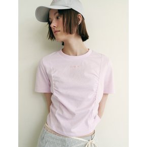 SHIRRING DRAPE T-SHIRTS PK