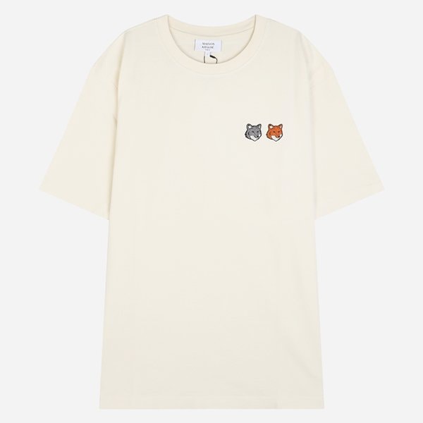 [시흥점] 6S OM011CFKJ7025 P702 더블 폭스 헤드 반팔 티셔츠 라떼