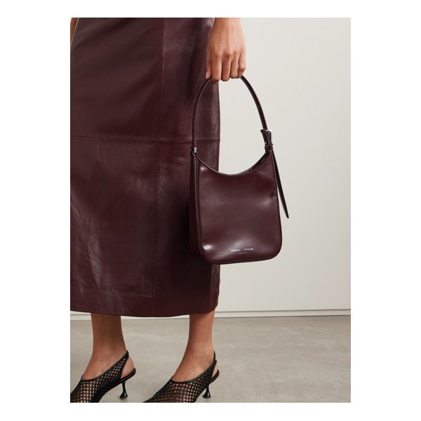 프로엔자슐러 슬로프 가죽 숄더 백 버건디 1647597354207578