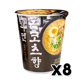 담백한 돈코츠향 라멘 컵라면 75g x 8개