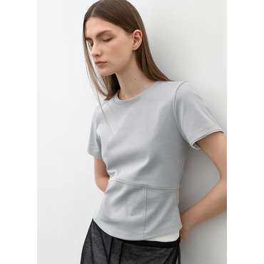나인(Atelier Nain) (Z-T-6811)NOVELA SLIM LINE TEE