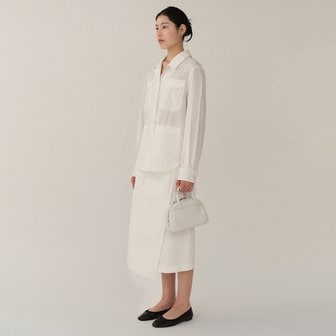 킨더살몬 FW24 Sofie Tote Bag White-Hud (S)