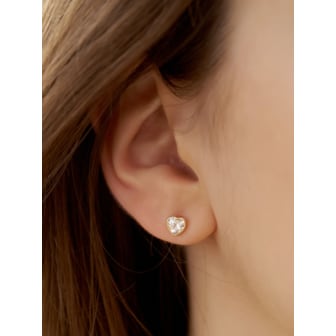 타티아나 [Silver925]Clear Daily Bezel Earring_EC1734