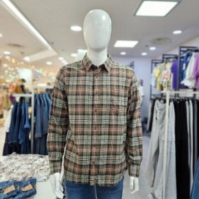 남성 가을 긴팔 면 체크남방 셔츠 NSK633