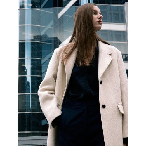 [Day-Wool] Single-breasted Wool Coat_2color