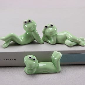 개구리 수저받침 숟가락 젓가락 도자기 귀여운 받침 3종 프로그 거치대 스푼 식탁 소품 신혼