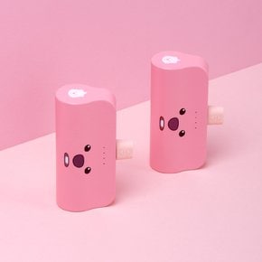 잔망루피 일체형 도킹형 보조배터리 5000mAh