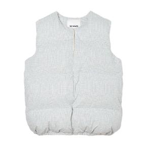 26 FW 써네이 체크 패딩 베스트 RTWXOUW037COT1088272OFFWHITEBLUECHECK TP445053772