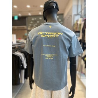 UFC SPORT [여주점] UFC 옥타곤 스포츠 릴렉스핏 반팔 티셔츠 터콰이즈 U2SSW2305TQ