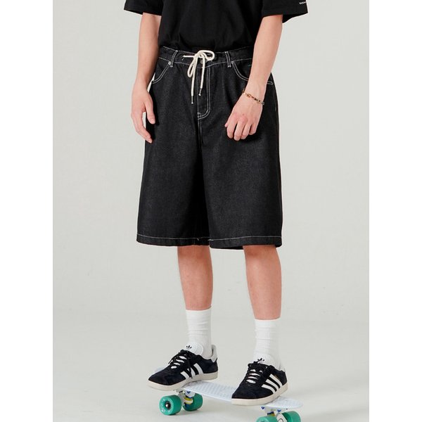 브로든 버뮤다 데님 하프팬츠 블랙 HSSP7793